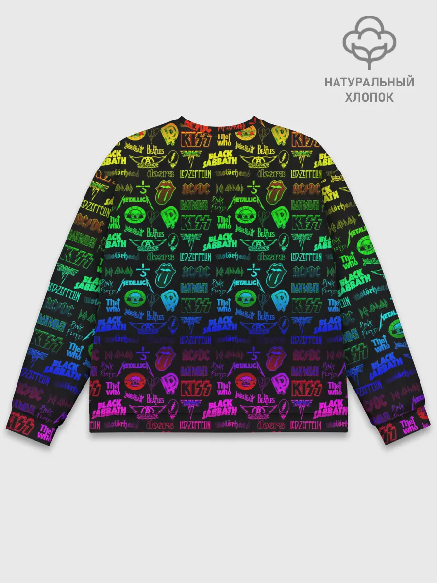 Мужской свитшот базовый / ЛОГОТИПЫ РОК ГРУППЫ