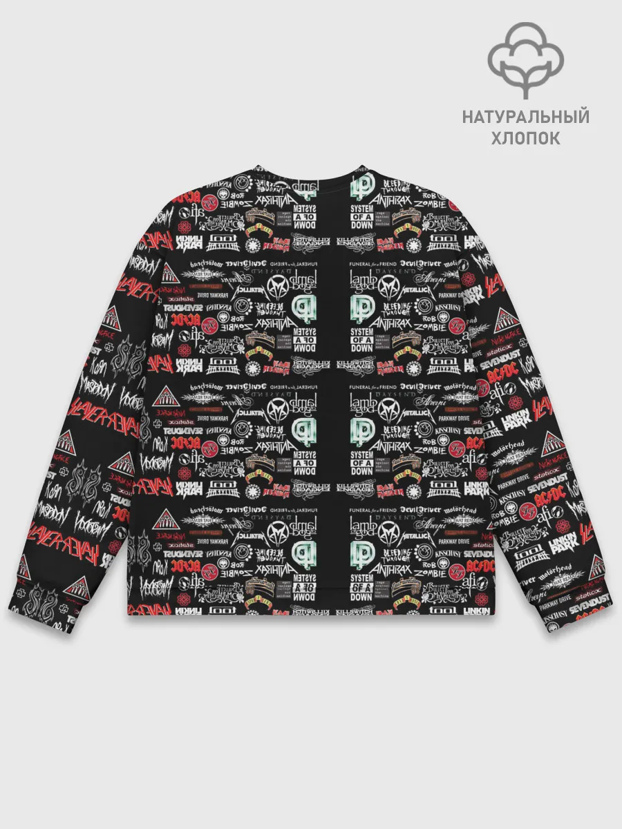 Мужской свитшот базовый / ЛОГОТИПЫ РОК ГРУПП