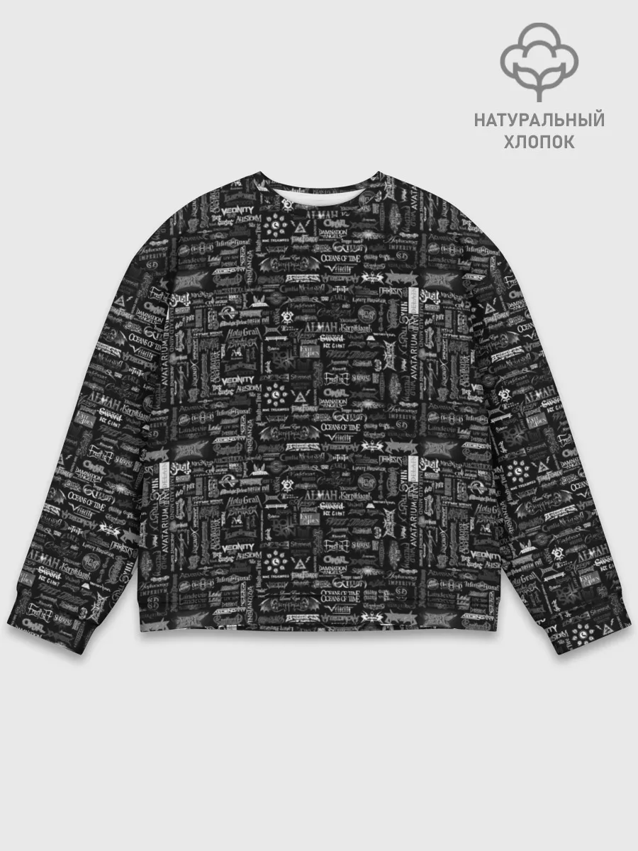 Мужской свитшот базовый / ЛОЛОТИПЫ РОК ГРУПП