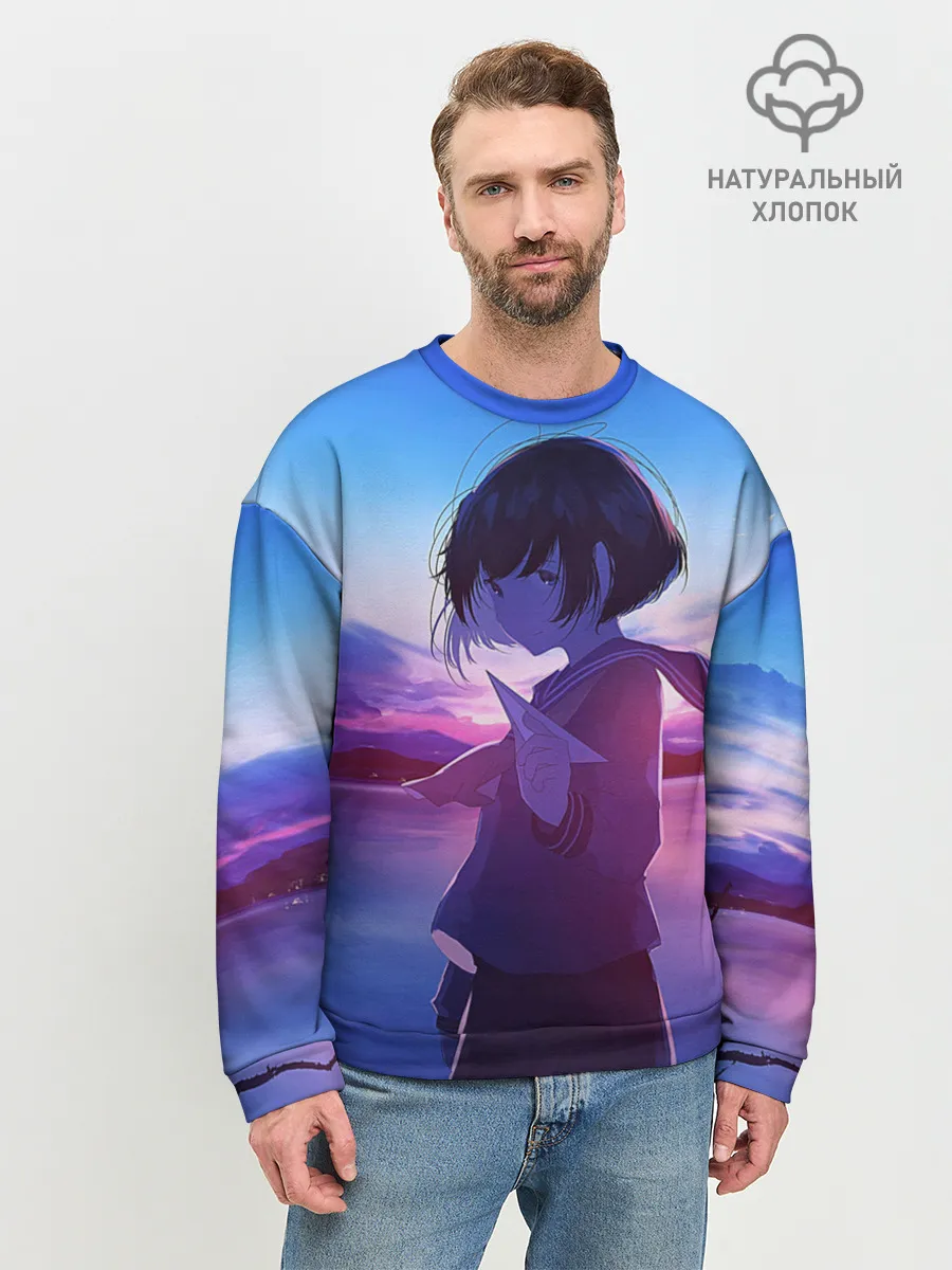 Мужской свитшот базовый / Anime Sunset