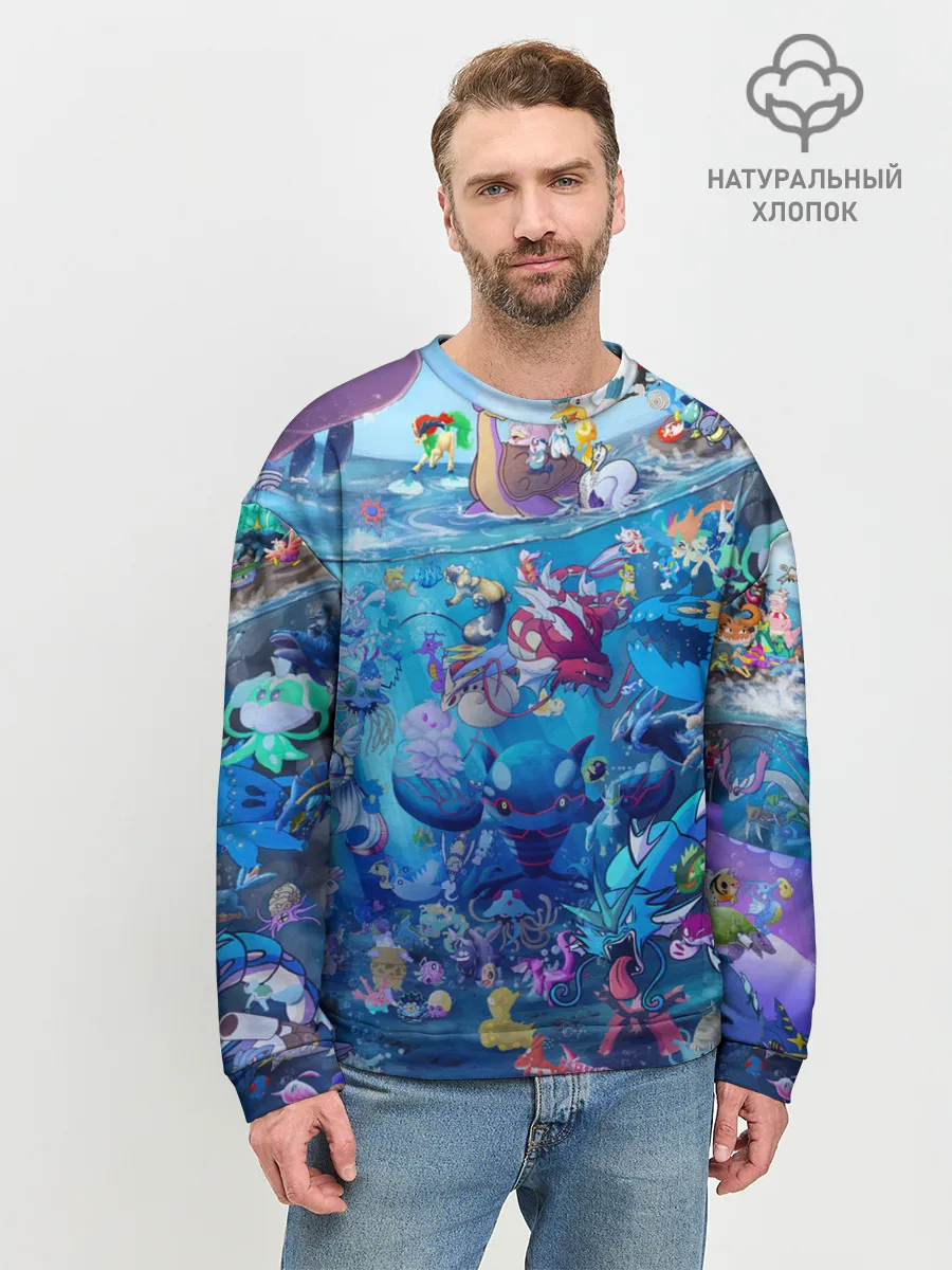 Мужской свитшот базовый / Покемон 2000