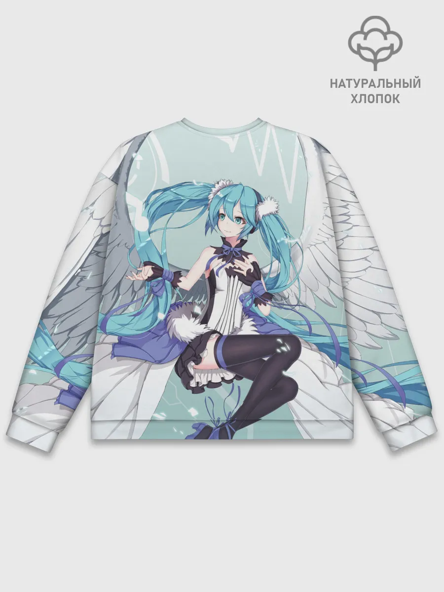 Мужской свитшот базовый / Хацуне Мику с крыльями