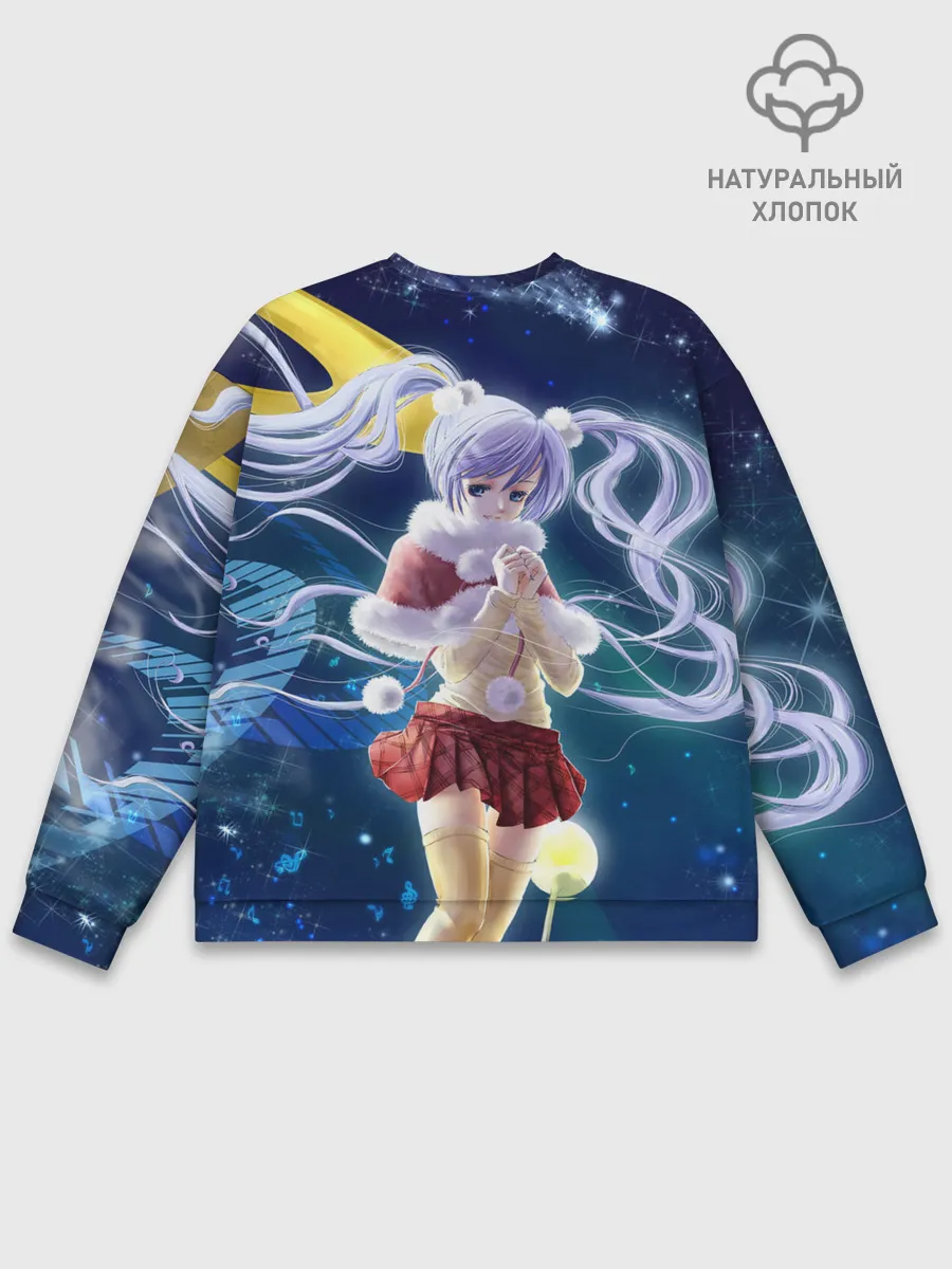 Мужской свитшот базовый / Зайчик и Хацуне Мику