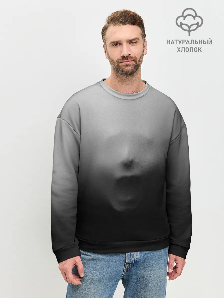 Мужской свитшот базовый / Кричащее Лицо Внутри