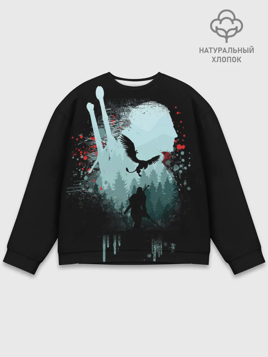 Мужской свитшот базовый / Ведьмак 3: Дикая Охота