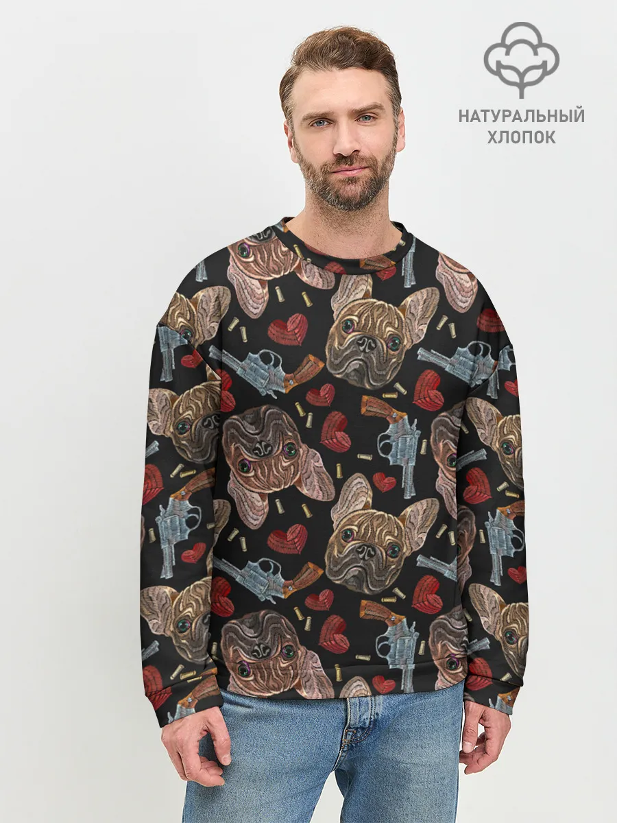 Мужской свитшот базовый / Бульдоги