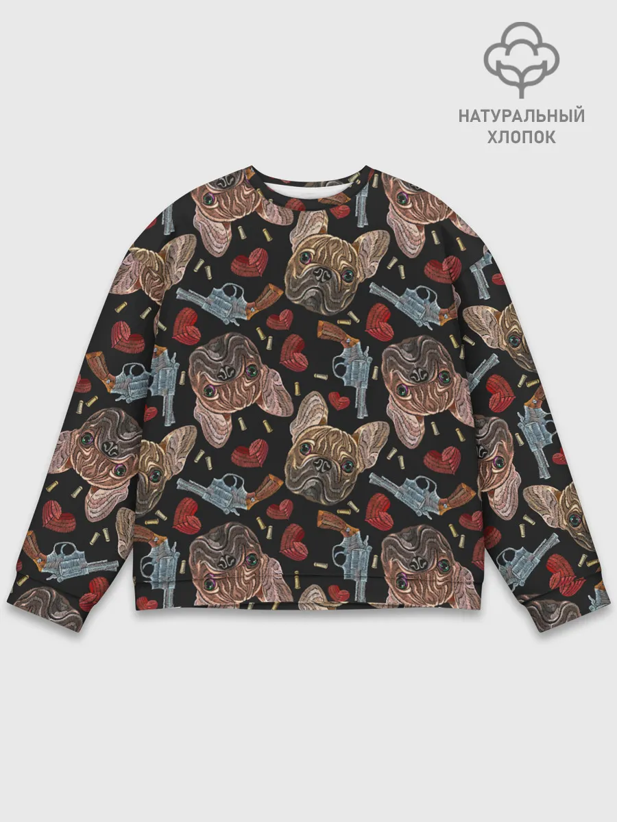 Мужской свитшот базовый / Бульдоги