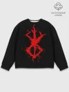 Мужской свитшот базовый / BERSERK logo elements red