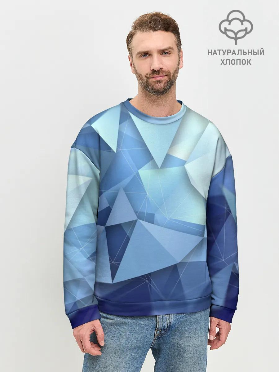 Мужской свитшот базовый / абстракция