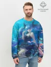 Мужской свитшот базовый / Подводная Хацуне Мику