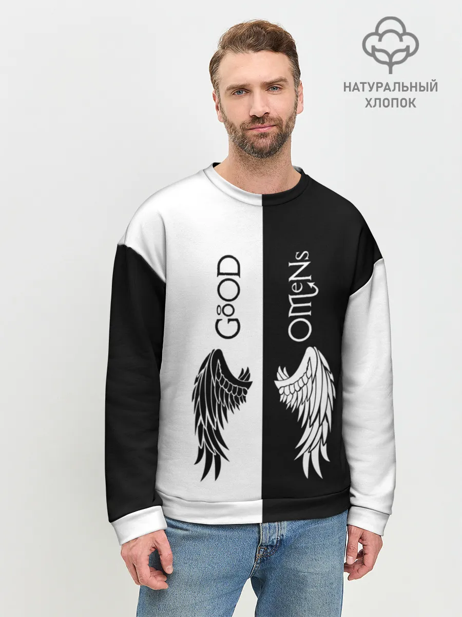 Мужской свитшот базовый / GOOD OMENS