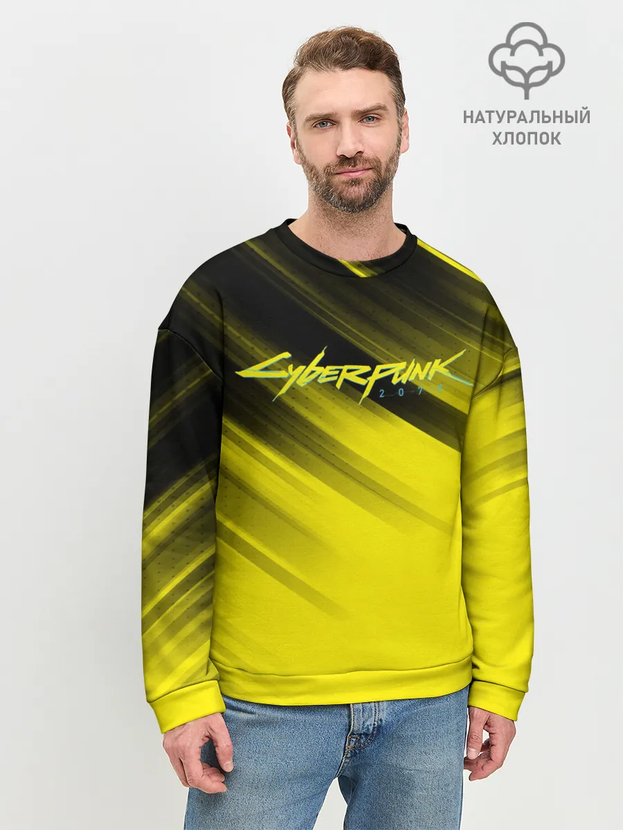 Мужской свитшот базовый / Cyberpunk 2077