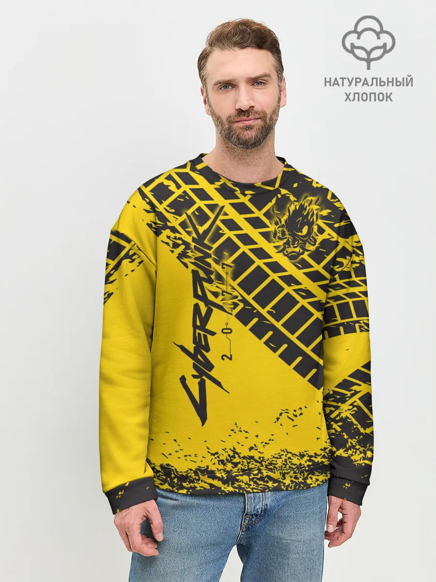 Мужской свитшот базовый / Cyberpunk 2077