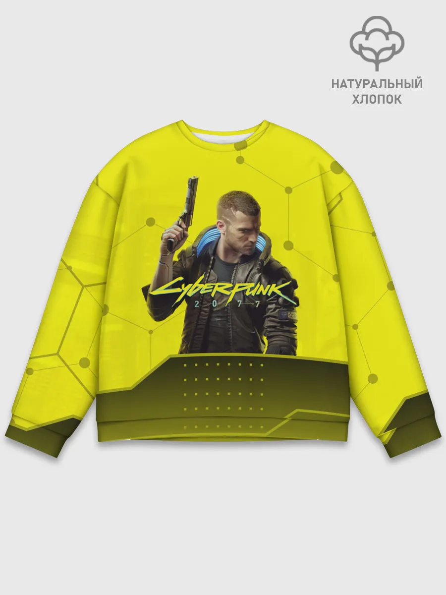 Мужской свитшот базовый / CYBERPUNK 2077