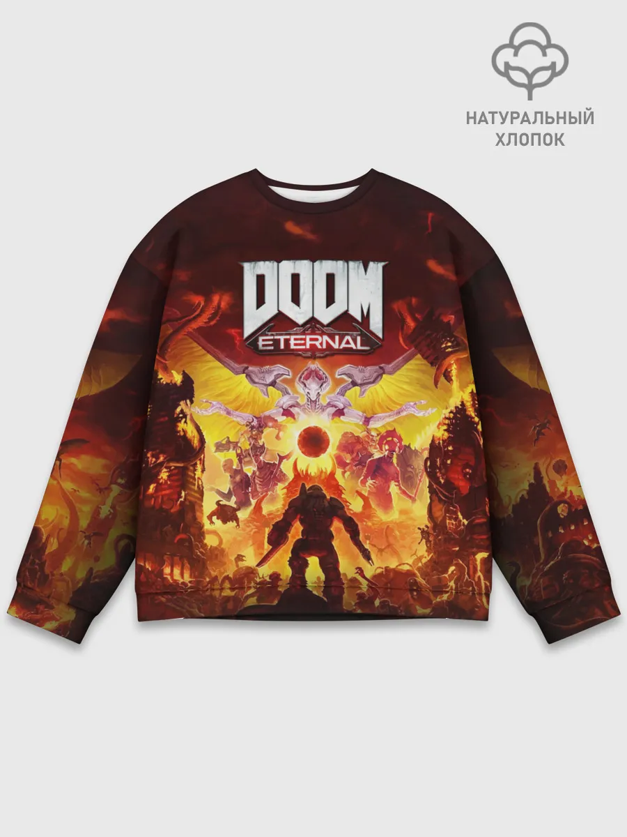 Мужской свитшот базовый / DOOM Eternal