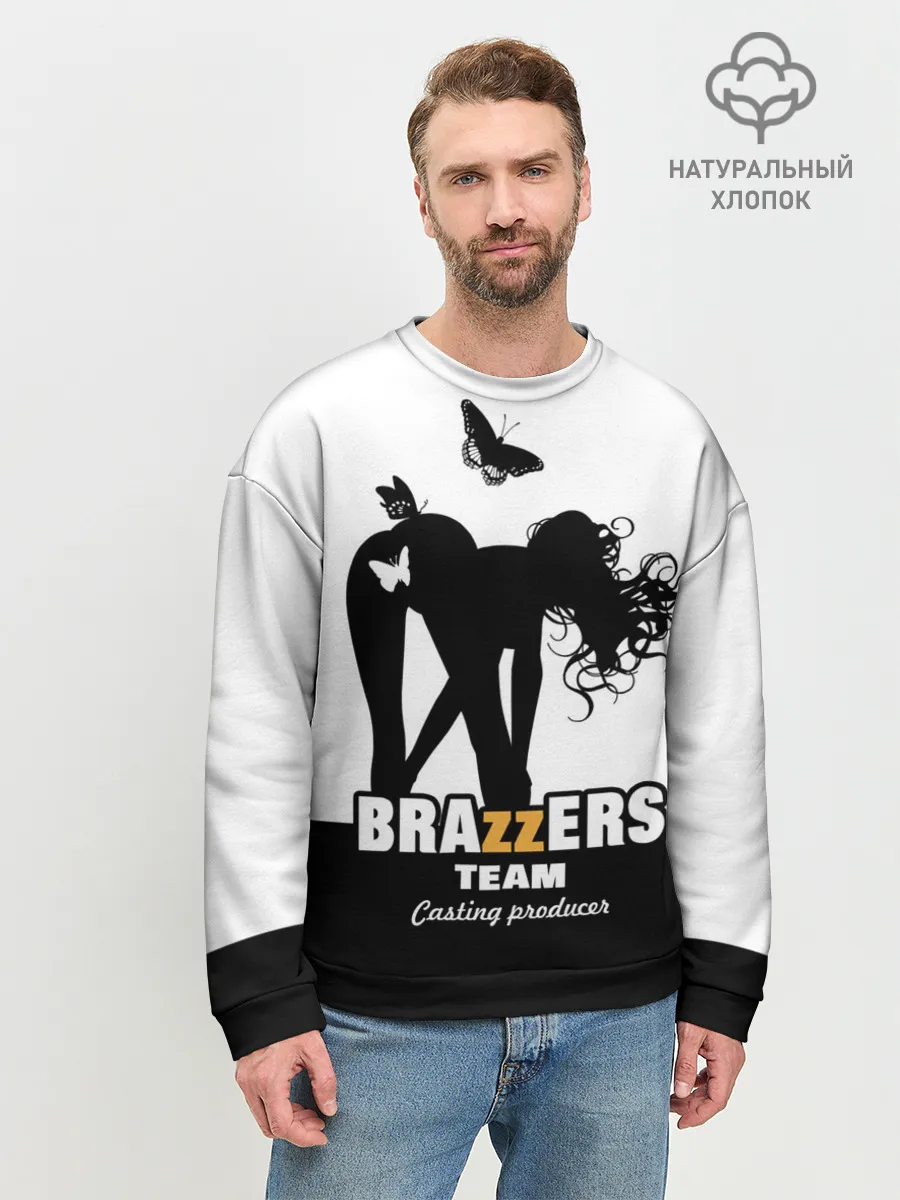 Мужской свитшот базовый / Brazzers team Casting-producer