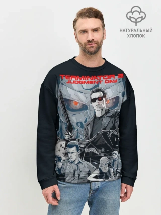 Мужской свитшот базовый / Терминатор 2