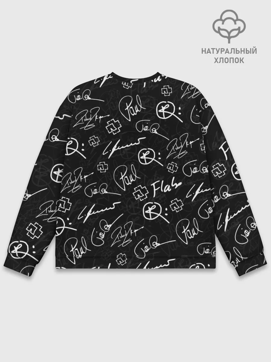 Мужской свитшот базовый / RAMMSTEIN АВТОГРАФЫ | РАМШТАЙН