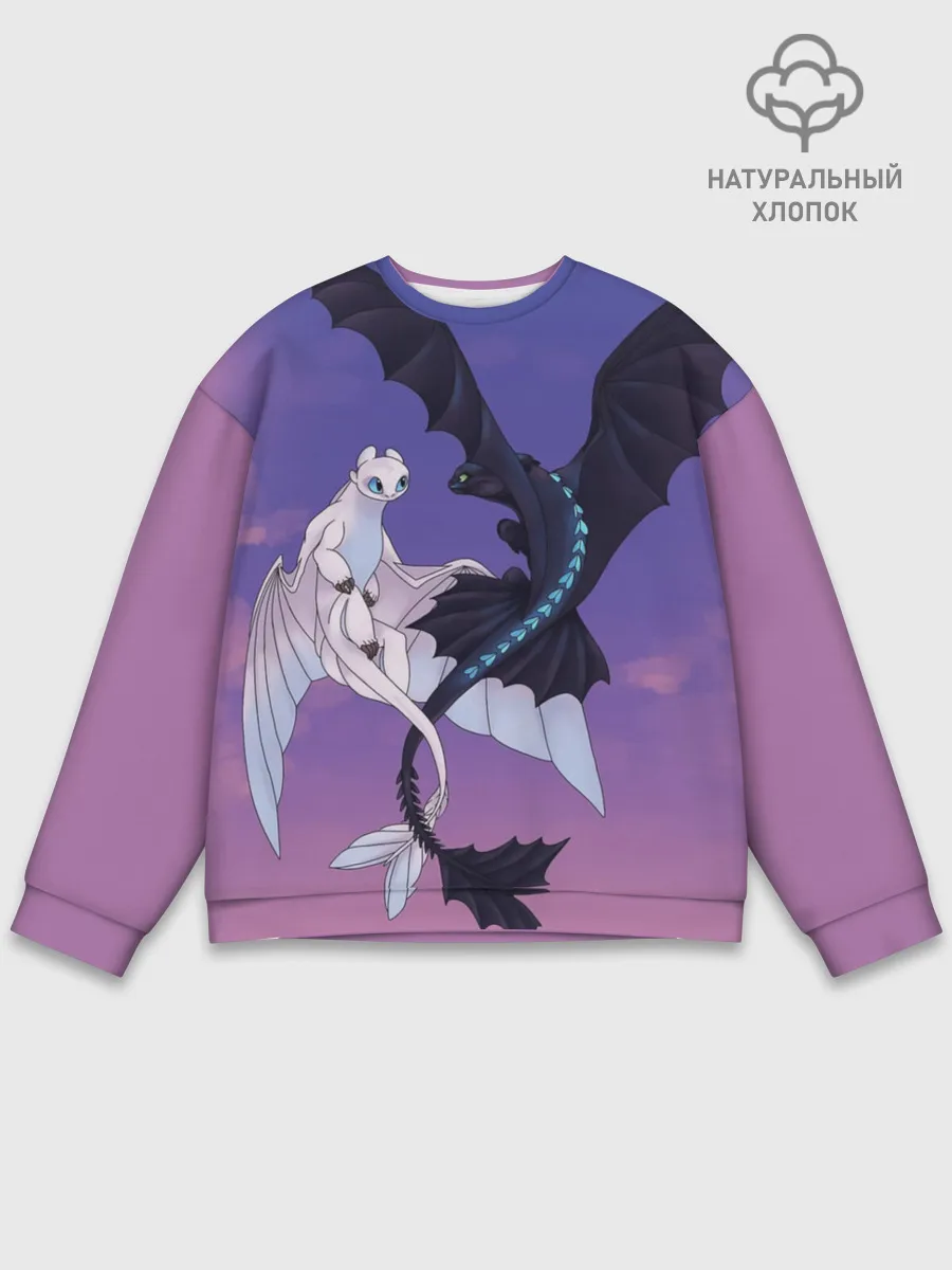 Мужской свитшот базовый / ночная фурия