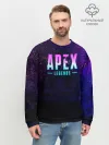 Мужской свитшот базовый / Apex Legends. Neon logo
