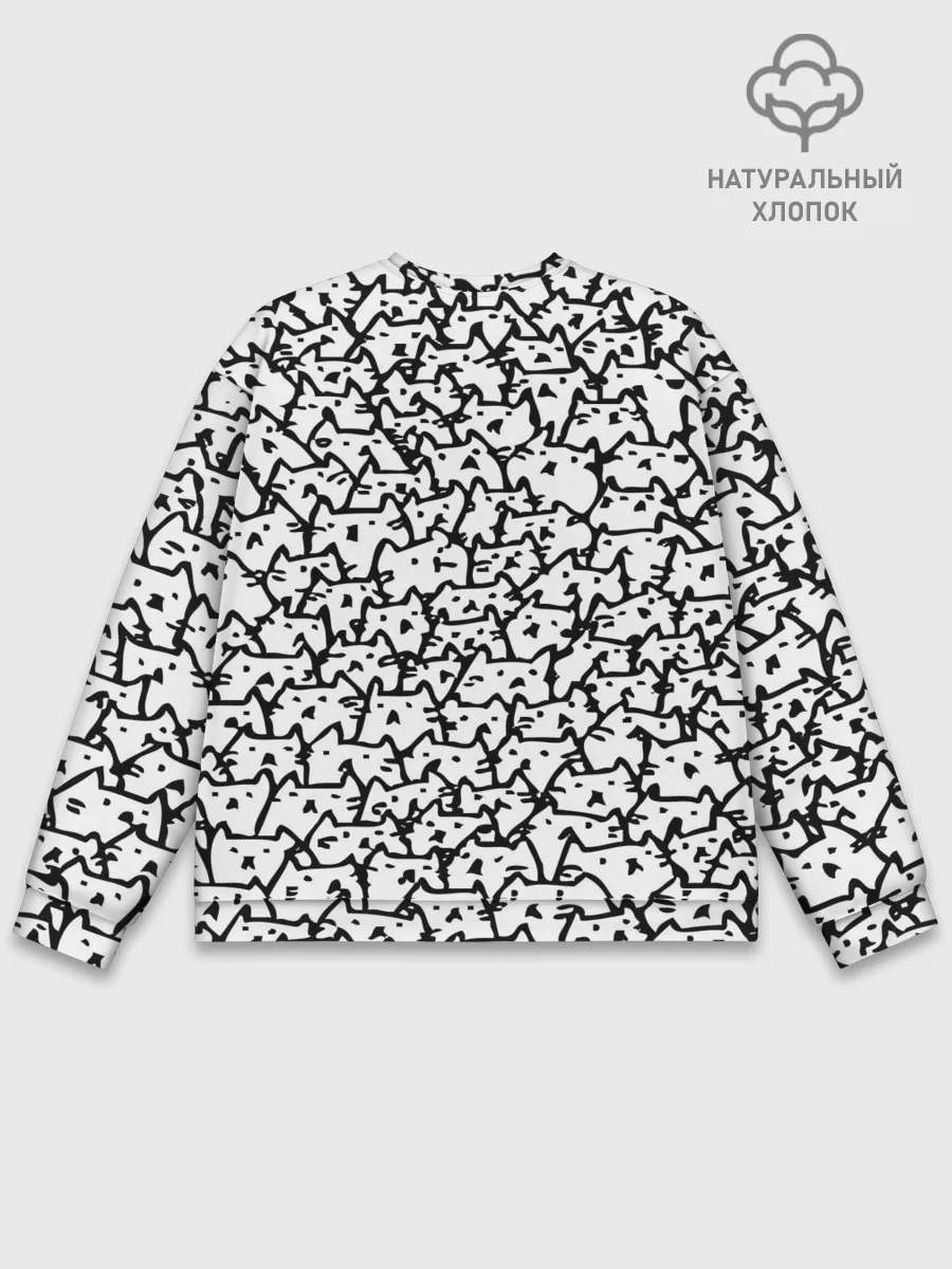 Мужской свитшот базовый / Котики