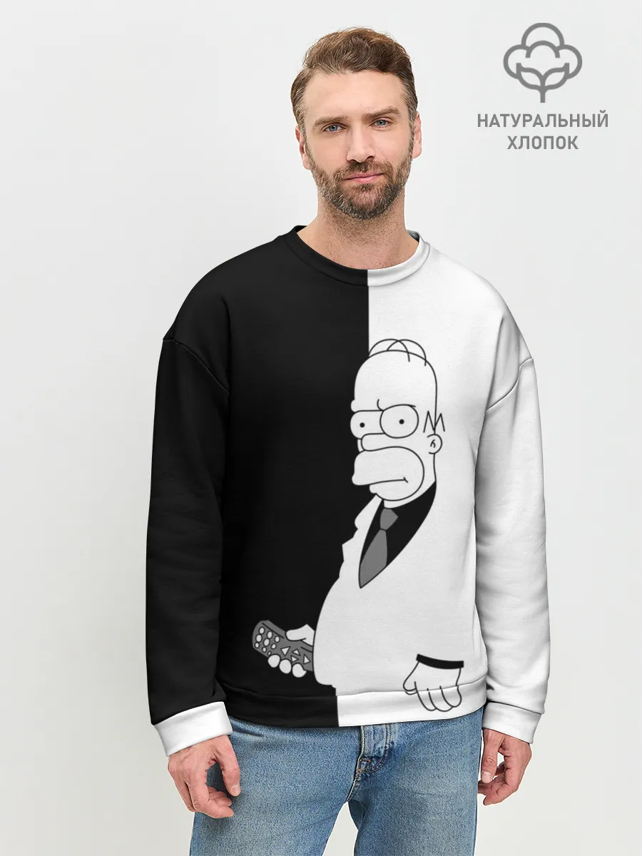 Мужской свитшот базовый / Гомер Симпсон