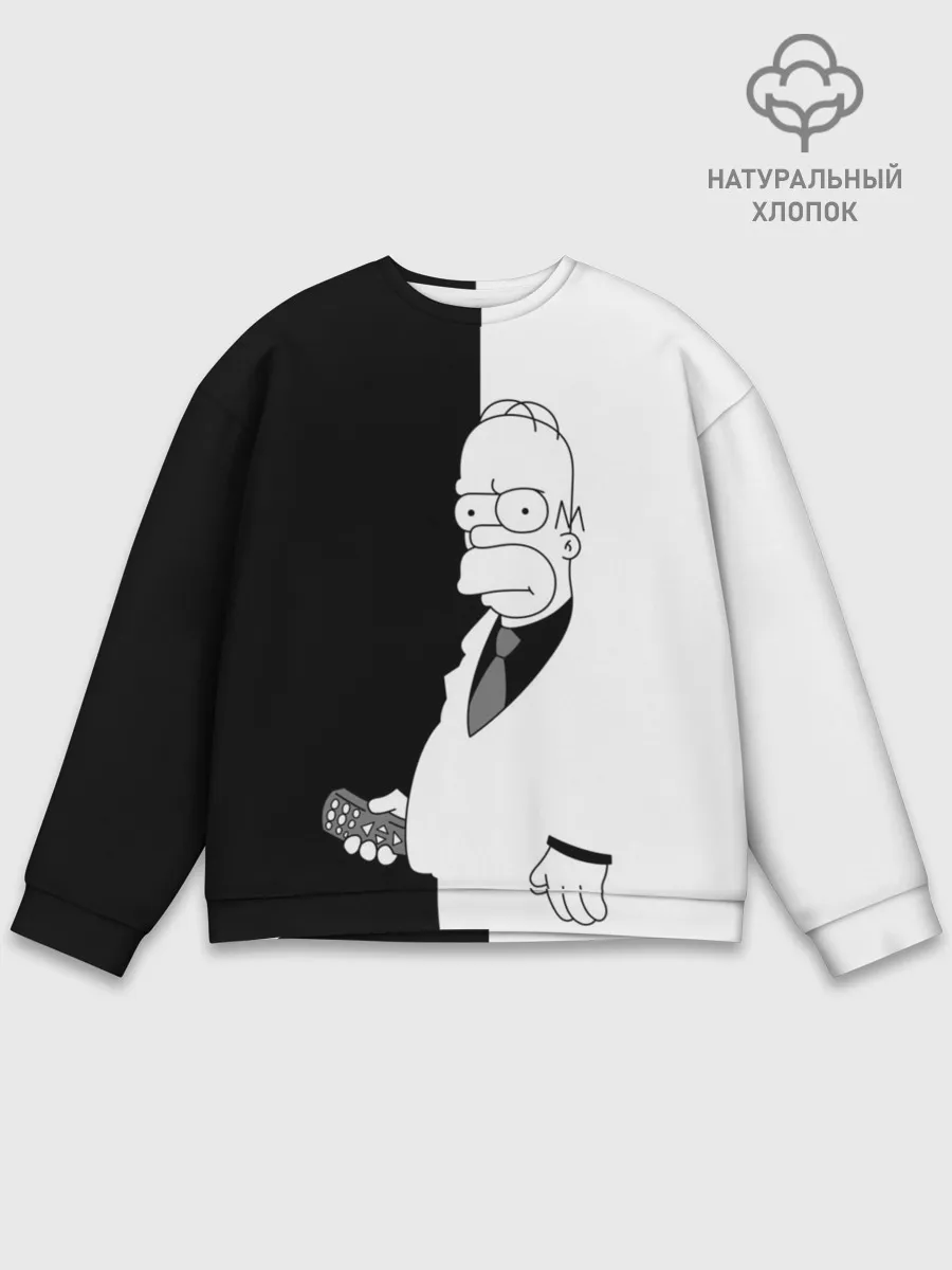 Мужской свитшот базовый / Гомер Симпсон