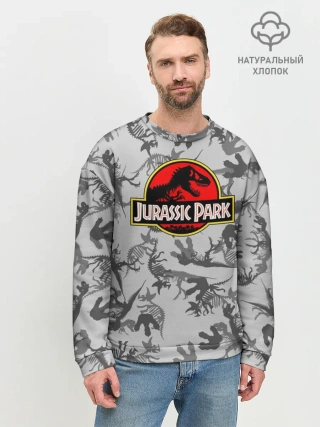 Мужской свитшот базовый / Парк Юрского Периода