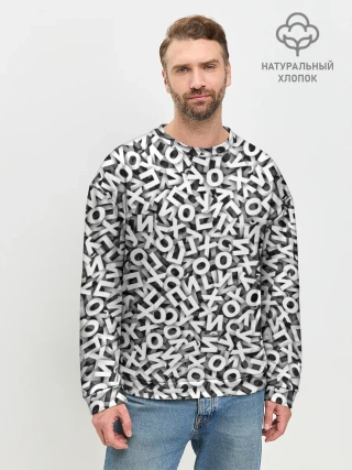 Мужской свитшот базовый / буквы ЙУХОП