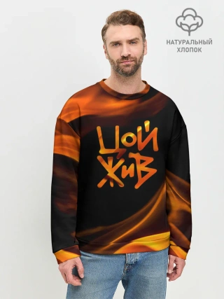 Мужской свитшот базовый / Цой жив