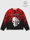 Мужской свитшот базовый / Overlord Skull red