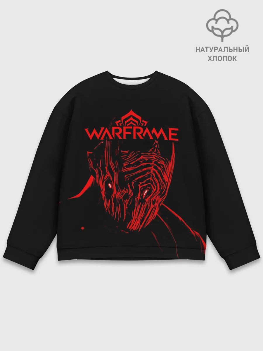 Мужской свитшот базовый / WARFRAME - Red Stalker