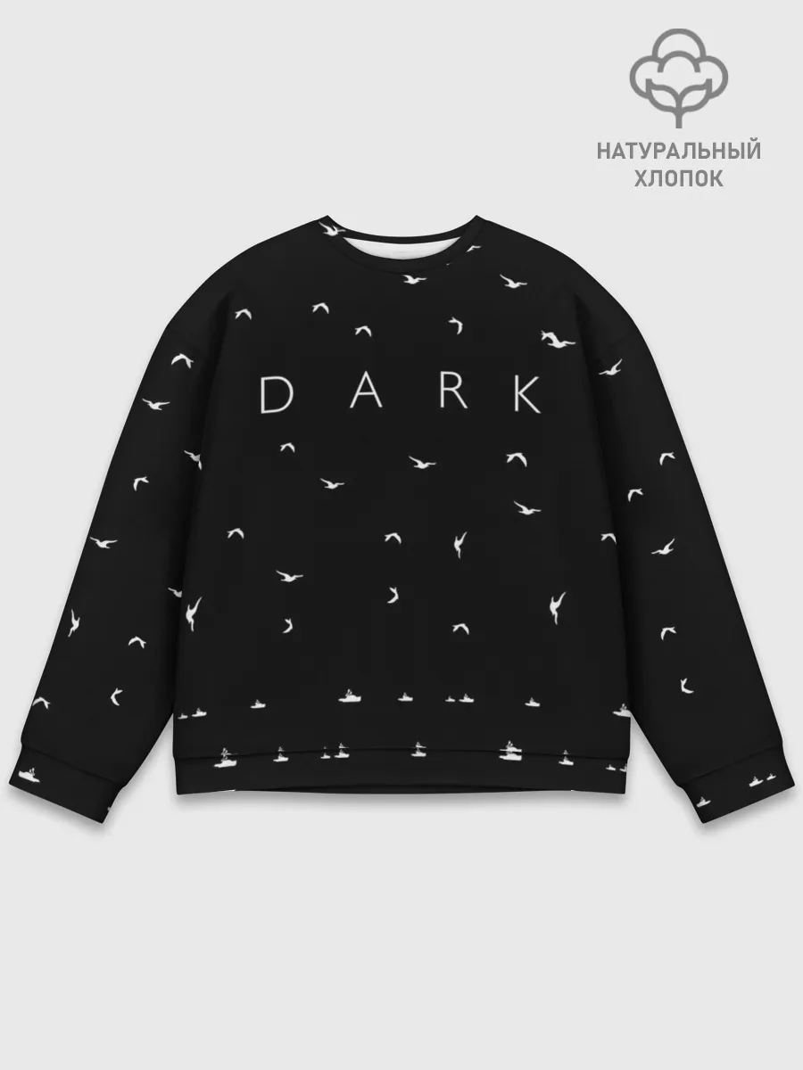 Мужской свитшот базовый / DARK - Birds