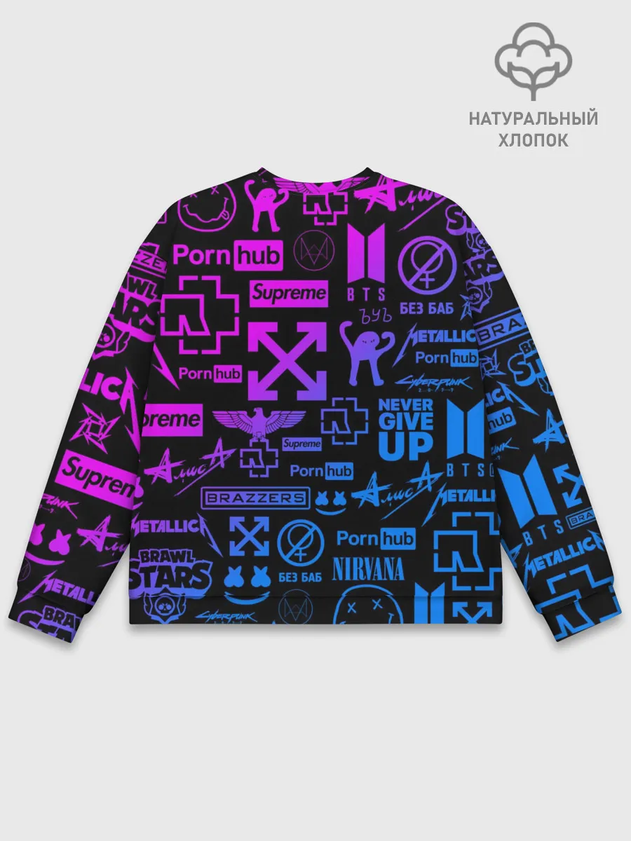 Мужской свитшот базовый / ЛУЧШИЕ ПРИНТЫ LOGOBOMBING