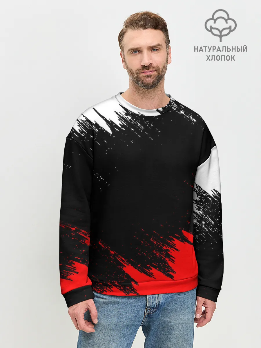 Мужской свитшот базовый / БРЫЗГИ КРАСОК