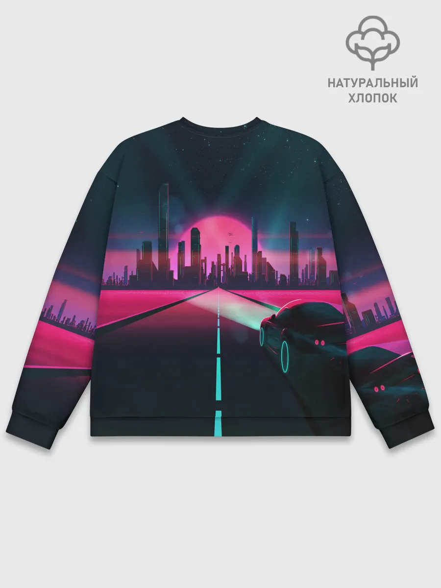 Мужской свитшот базовый / НЕОНОВЫЙ ГОРОД