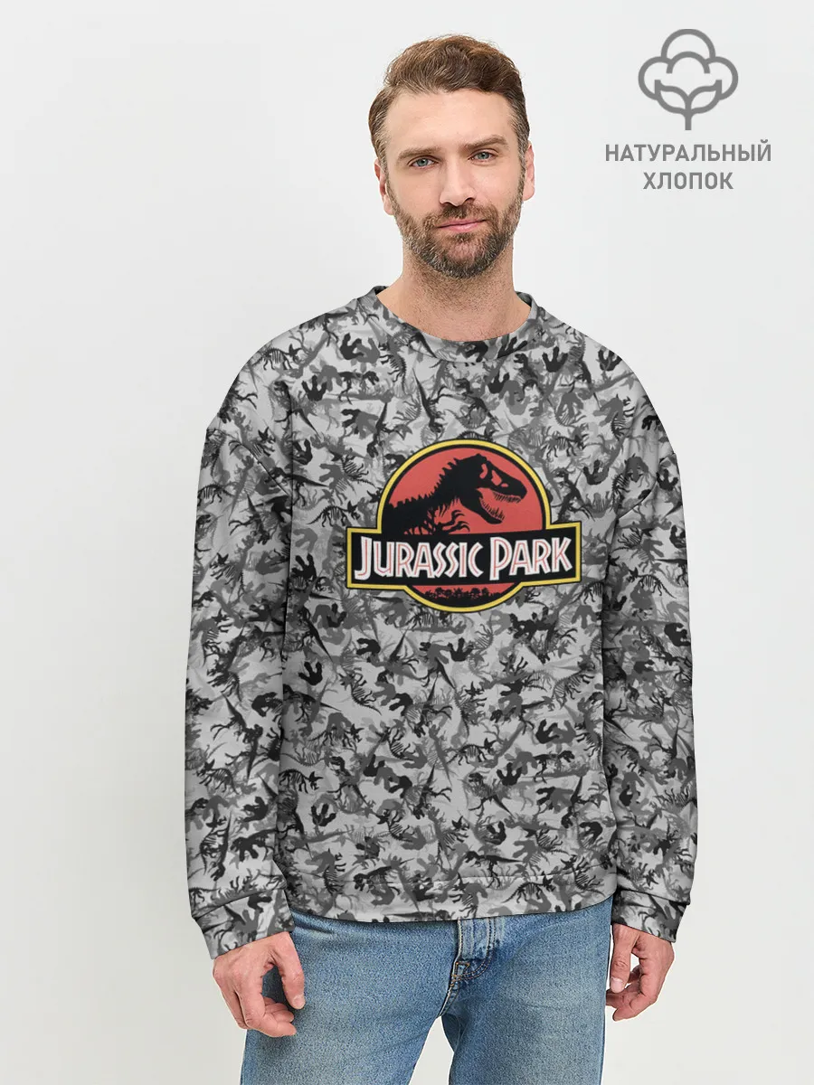 Мужской свитшот базовый / Jurassic Park