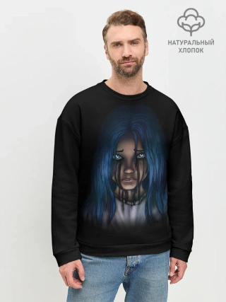 Мужской свитшот базовый / Слёзы Билли Айлиш