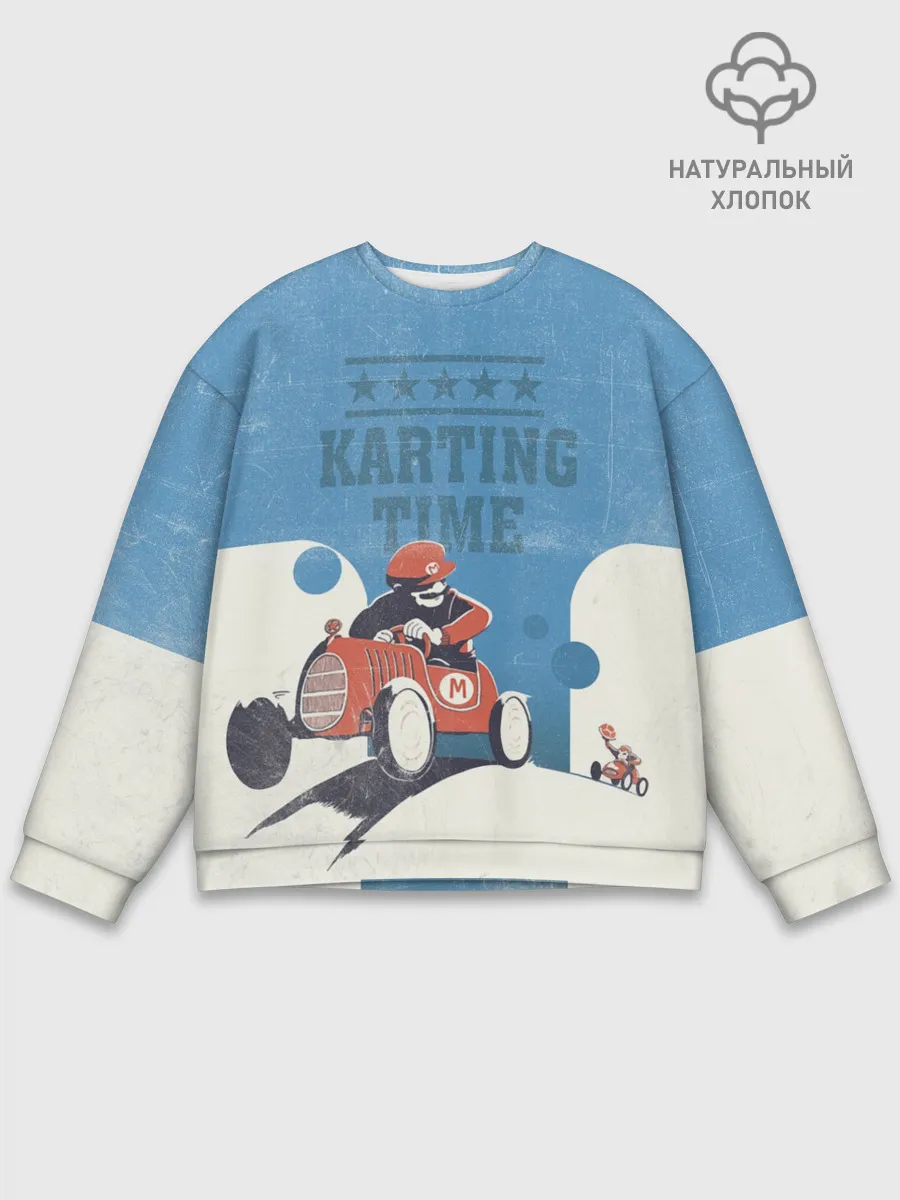 Мужской свитшот базовый / Karting time