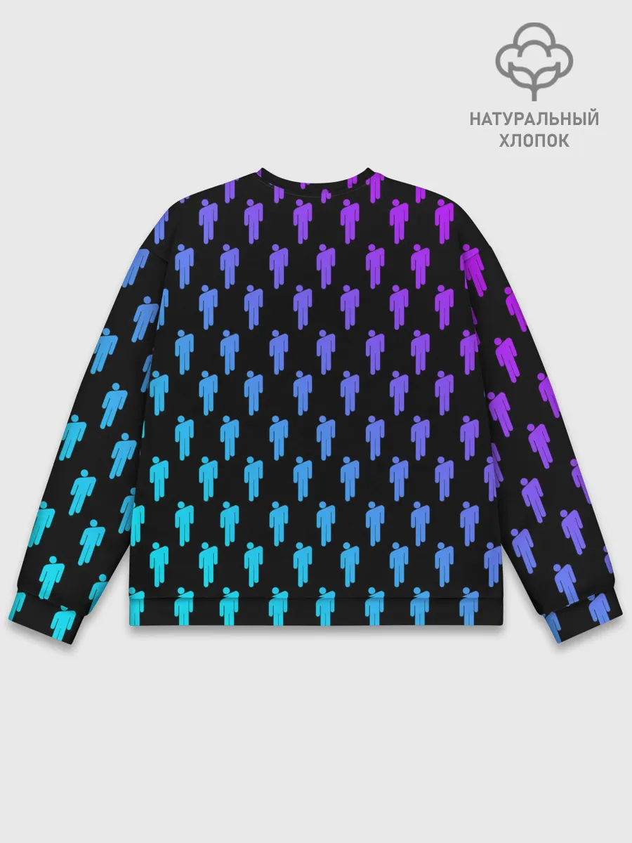 Мужской свитшот базовый / BILLIE EILISH PATTERN