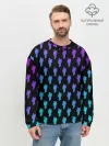 Мужской свитшот базовый / BILLIE EILISH PATTERN