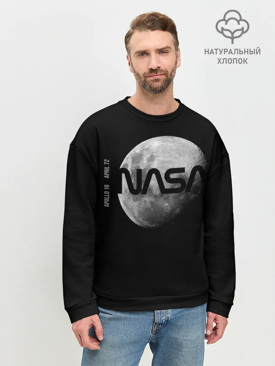 Мужской свитшот базовый / Nasa Apollo 16