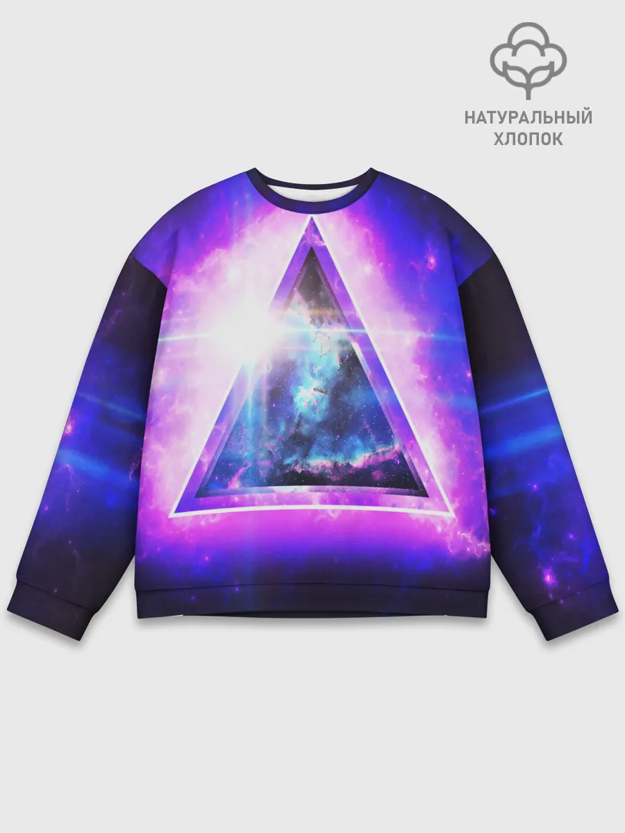 Мужской свитшот базовый / КОСМИЧЕСКИЙ ТРЕУГОЛЬНИК