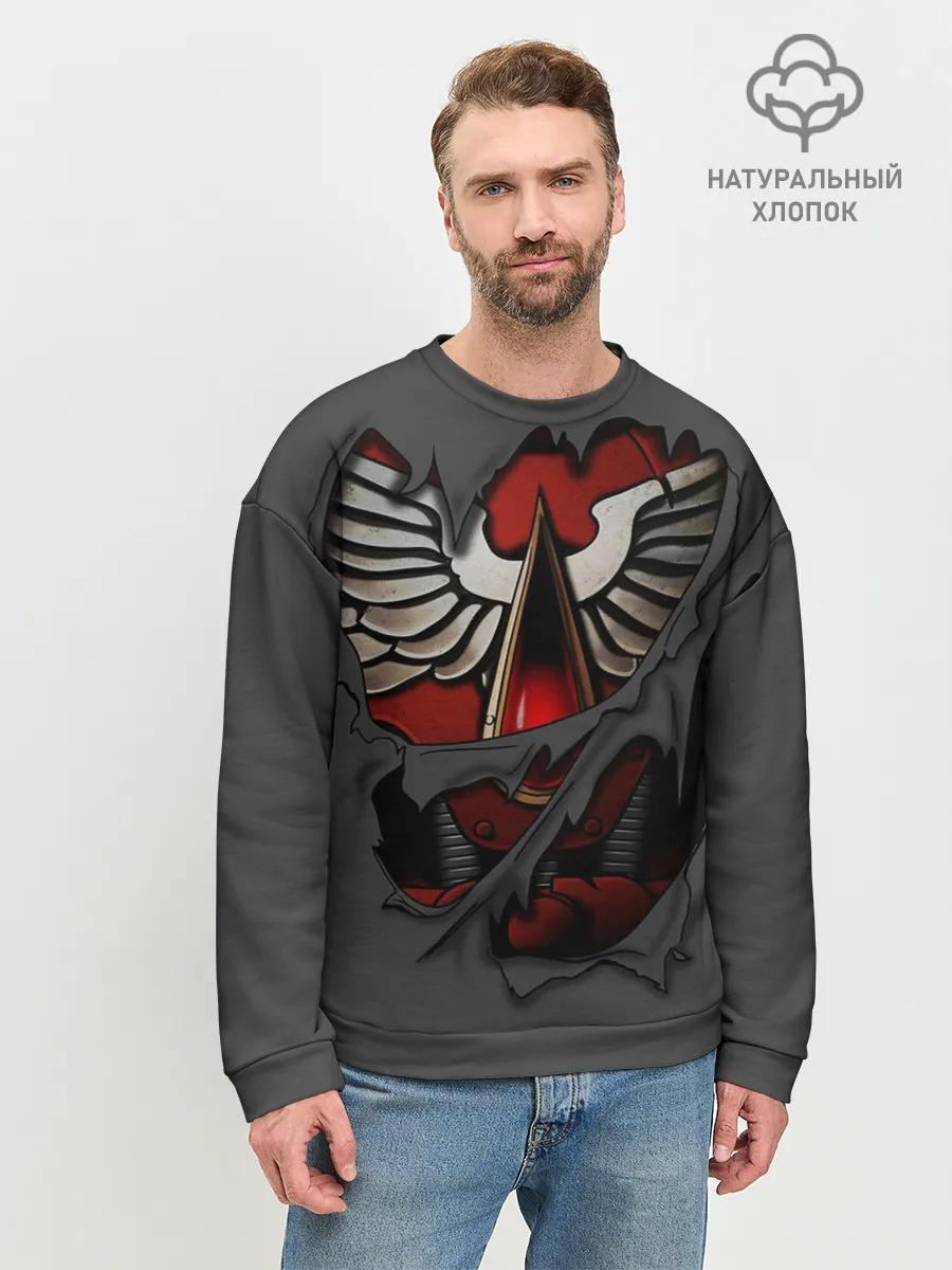 Мужской свитшот базовый / Доспехи Кровавых Ангелов