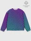 Мужской свитшот базовый / Checkerboard gradient