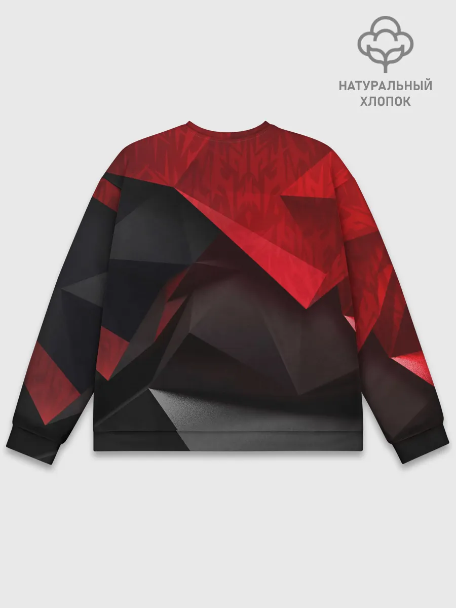 Мужской свитшот базовый / Red & Black