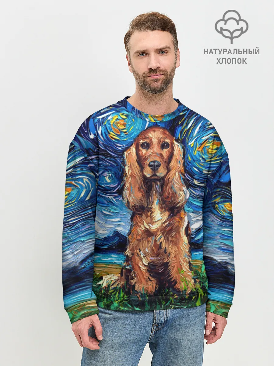 Мужской свитшот базовый / Кокер-спаниель