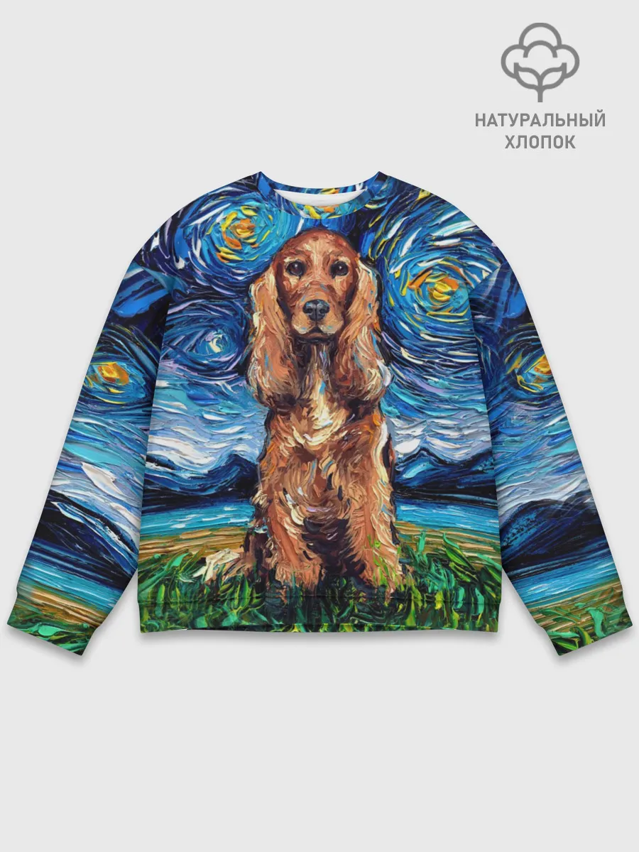 Мужской свитшот базовый / Кокер-спаниель