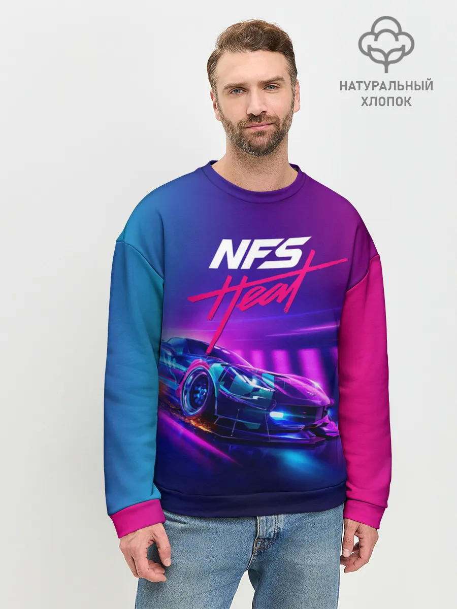 Мужской свитшот базовый / NEED FOR SPEED - HEAT