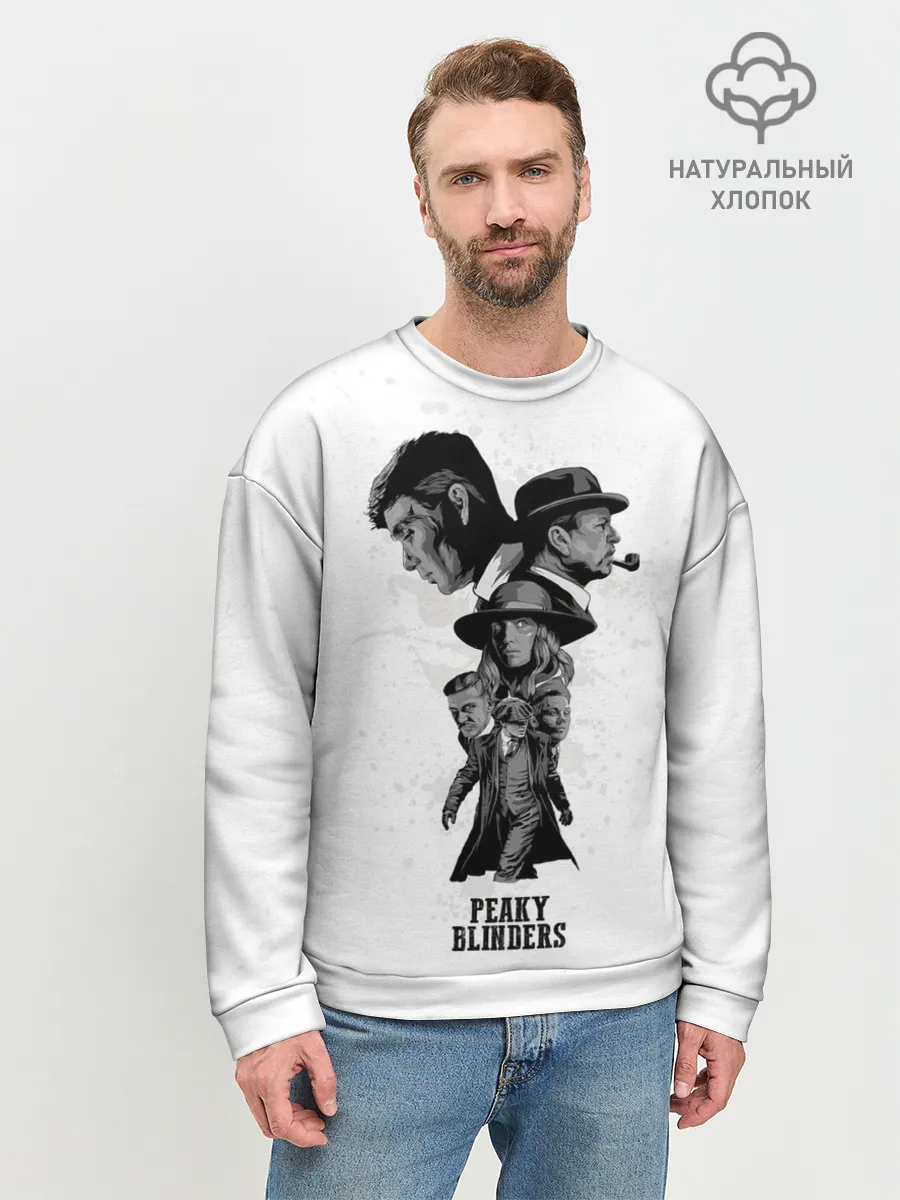 Мужской свитшот базовый / Острые козырьки